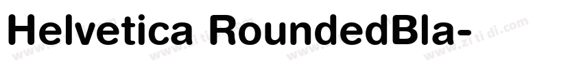 Helvetica RoundedBla字体转换
